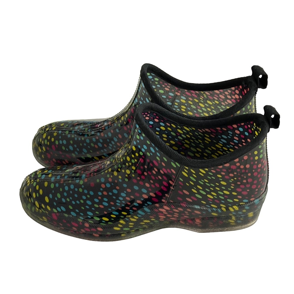 Corkys Stormy New Short Rain Boots Bootie Size 10 Whimsy Waterproof